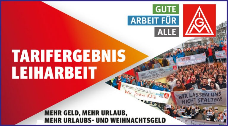 Tarifergebniss Leiharbeit