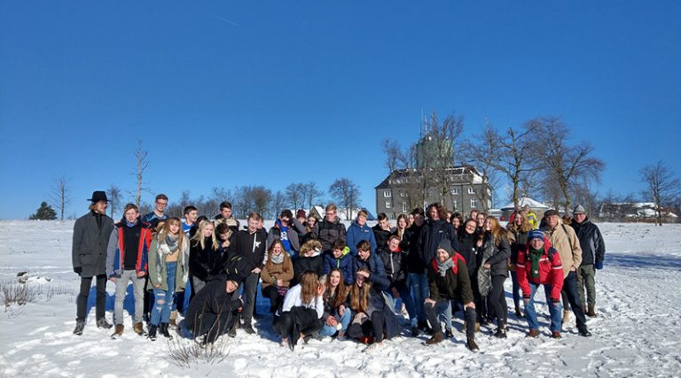 Schüleraustausch Winterberg-Holten bei Bilderbuchwetter