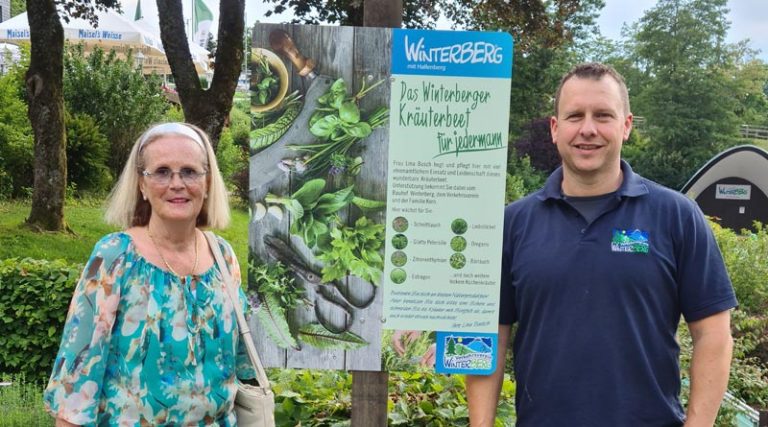 Kräuterbeet im Kurpark