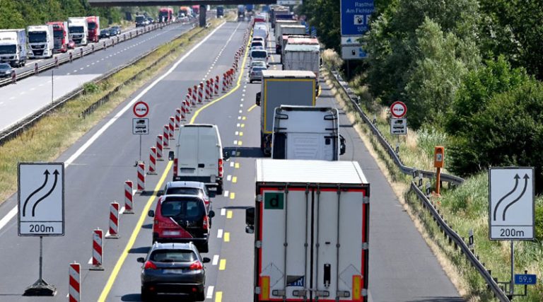 Autobahnbaustelle