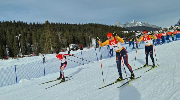 Lenard mit Startnummer 34 beim Lauf in Seefeld