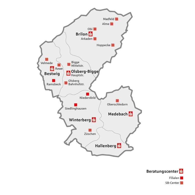 SPK-HSK Gebietskarte