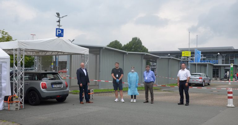 Testzentrum am Flughafen