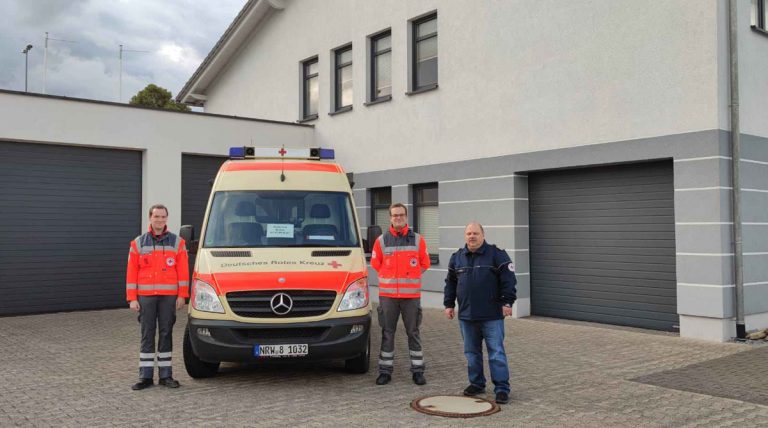 DRK Helfer im Einsatz