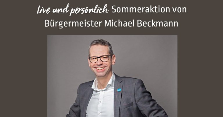 Buergermeister Michael Beckmann Sommeraktion 2023 Winterberg Totallokal