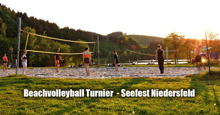 Beachvolleyball Turnier Seefest Niedersfeld