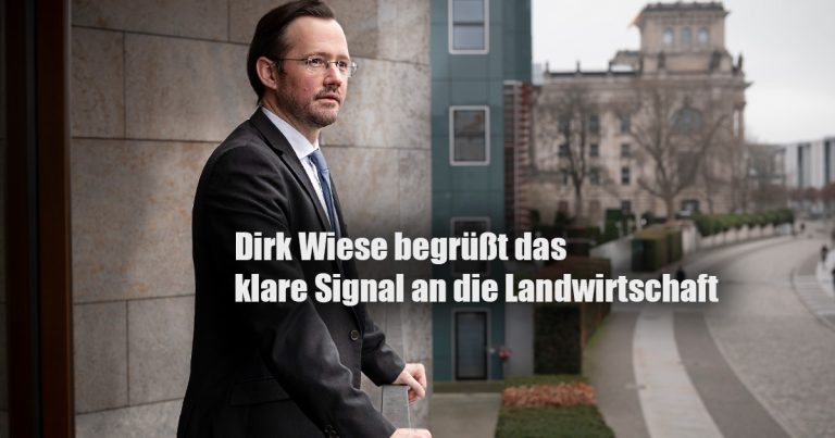 Dirk Wiese begruesst das klare Signal an die Landwirtschaft