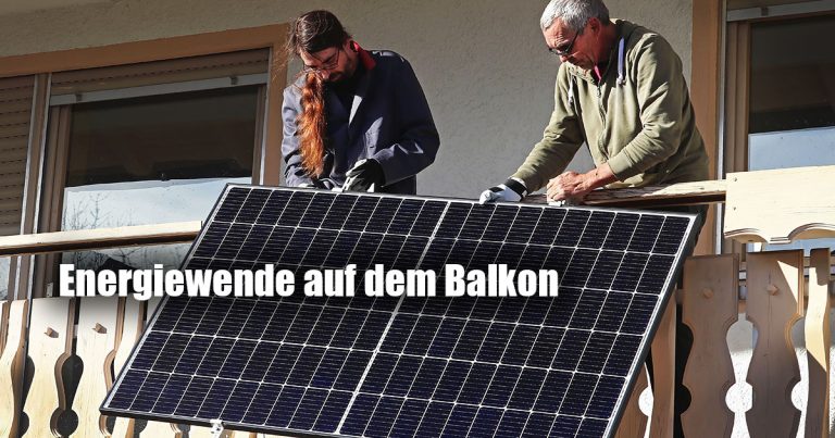 Energiewende auf dem Balkon