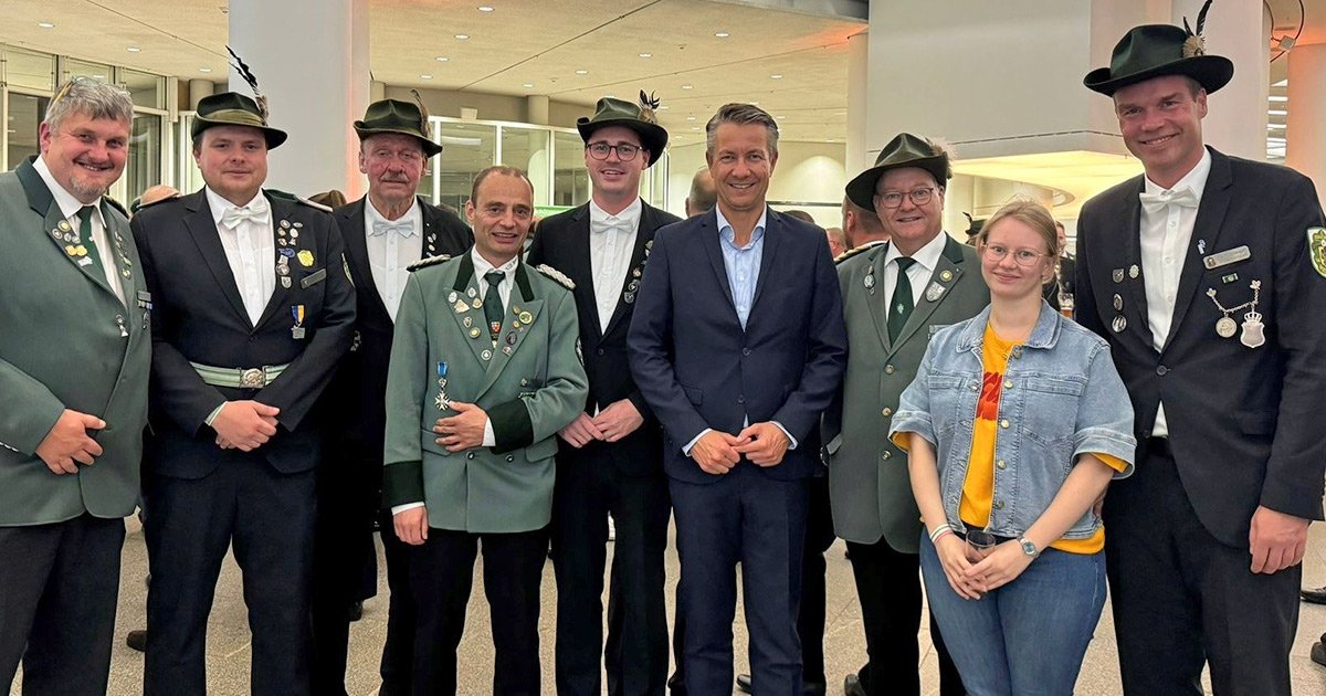 feierlichen Zapfenstreich im Landtag